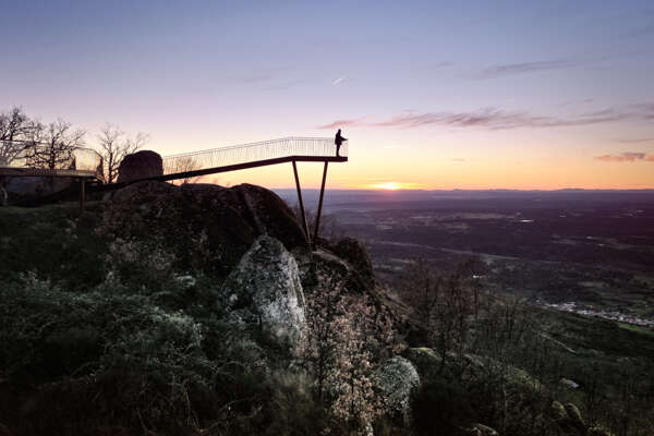 Landscape Viewpoint of the Castle in Cabezabellosa, Spain